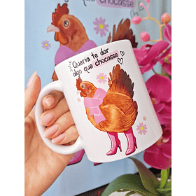 Arte Caneca Queria te dar algo que chocasse em Jpg