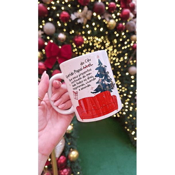 Arte Caneca Querido Papai do céu, que meus presentes continuem do meu lado todos os dias em Jpg 