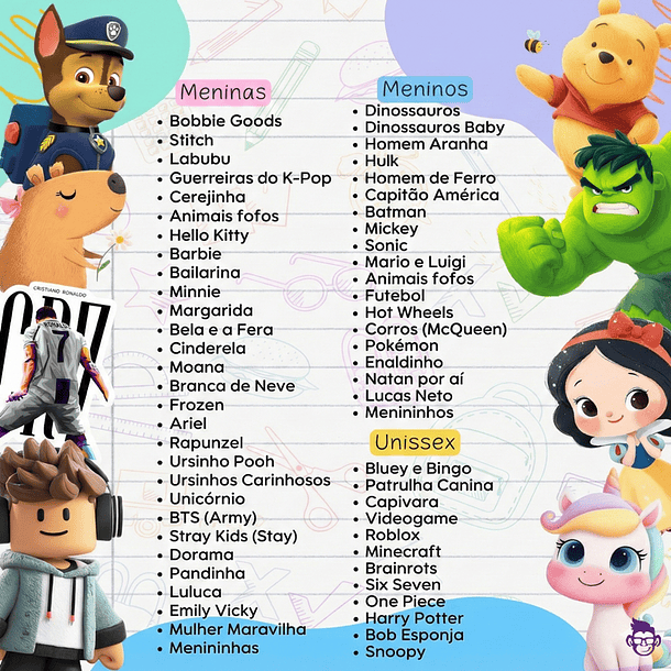 Kit Digital Etiquetas Escolares PNG – Volta às Aulas 2026 (60 Temas) 2