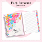 Arquivo encadernação Ficharios Masculino e Feminino Arquivo em Pdf  1