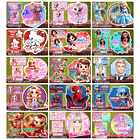 Arquivos Etiquetas Escolares Diversos temas e Personagens Editáveis  2