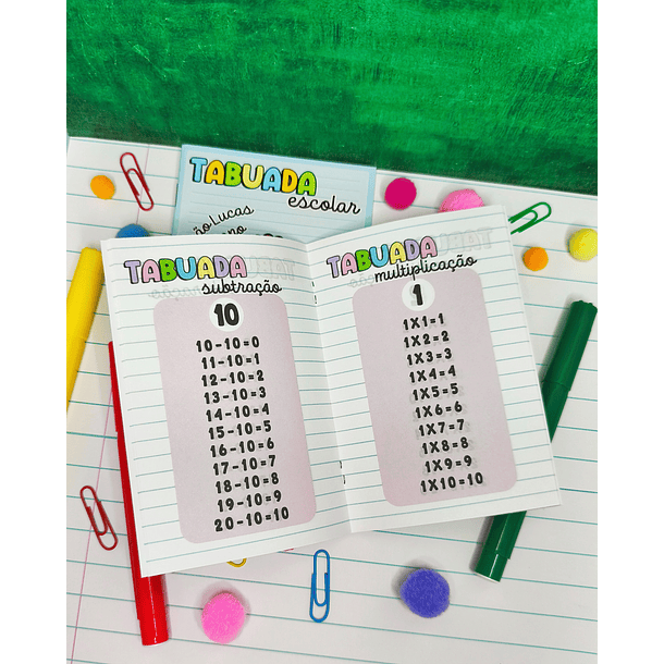 Arquivo Volta as aulas Completo Etiquetas e Tabuada e muito mais Arquivo em Png 5