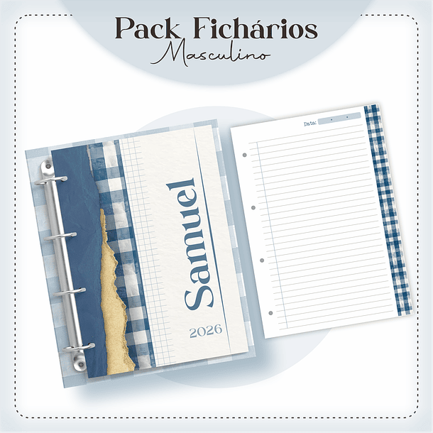 Arquivo encadernação Ficharios Masculino e Feminino Arquivo em Pdf  8