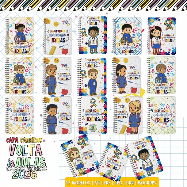 Combo Volta as aulas Squeeze, Caneca, Capa agenda, Toalhinhas e Muito mais Arquivo Editável 14