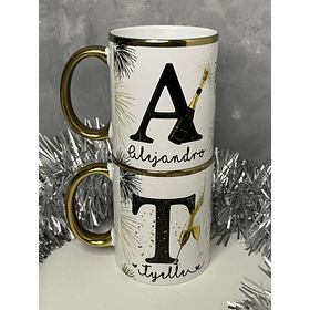 26 Artes para Caneca Alfabeto Ano Novo 2026 Arquivo em Png