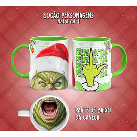 11 Artes para Caneca Bocão Natal Vol. 1 Arquivo em Png 