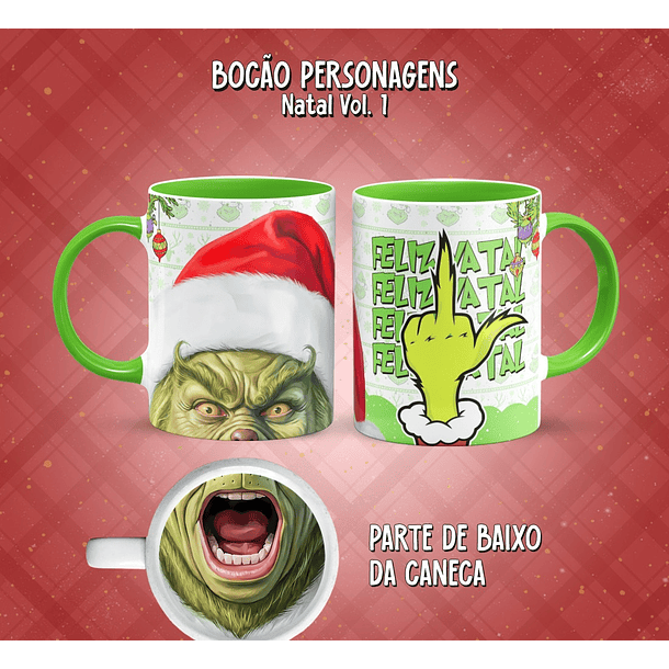 11 Artes para Caneca Bocão Natal Vol. 1 Arquivo em Png  1