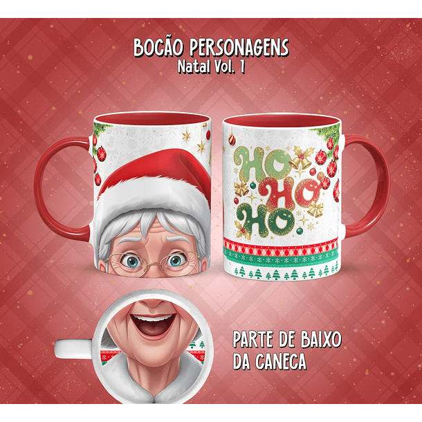11 Artes para Caneca Bocão Natal Vol. 1 Arquivo em Png  2