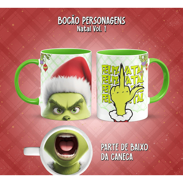 11 Artes para Caneca Bocão Natal Vol. 1 Arquivo em Png  3