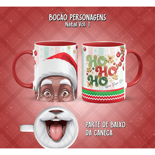 11 Artes para Caneca Bocão Natal Vol. 1 Arquivo em Png  6