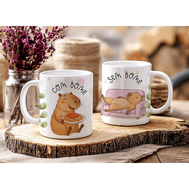 7 Artes para Caneca Capivara Ironica Arquivo Editável  6