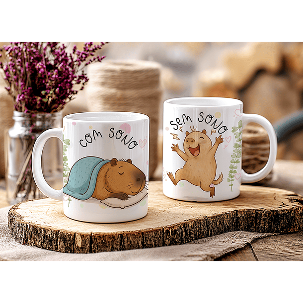 7 Artes para Caneca Capivara Ironica Arquivo Editável  7