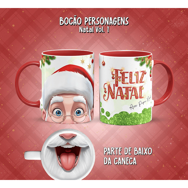 11 Artes para Caneca Bocão Natal Vol. 1 Arquivo em Png  10