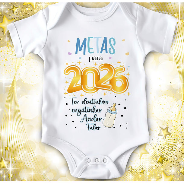 14 Artes para Camisa ou Body Ano Novo 2026 Arquivo Editável  8