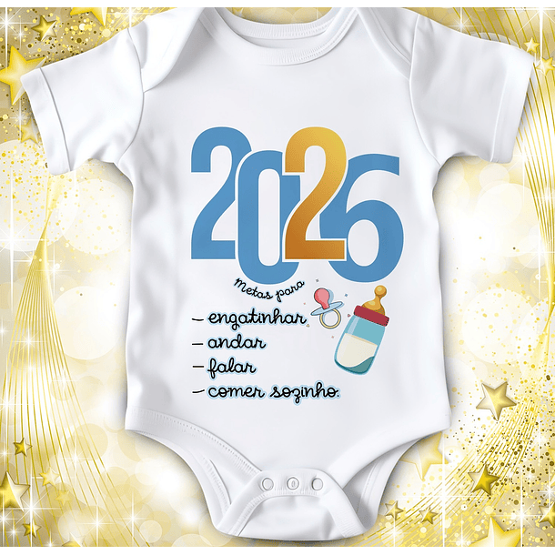 14 Artes para Camisa ou Body Ano Novo 2026 Arquivo Editável  10