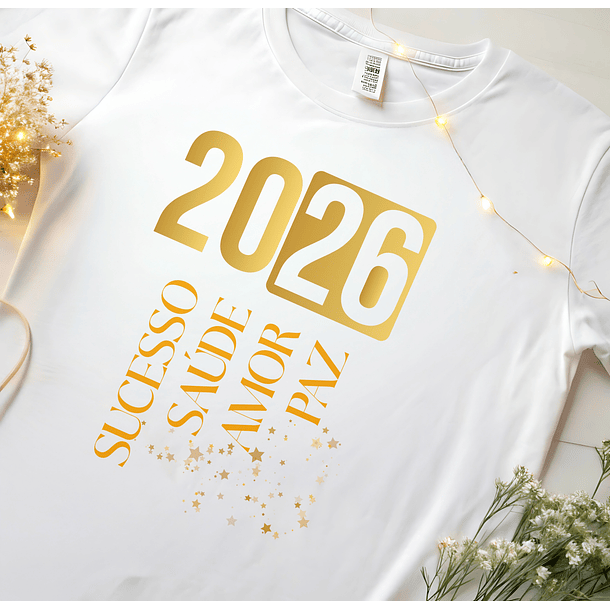 14 Artes para Camisa ou Body Ano Novo 2026 Arquivo Editável  12