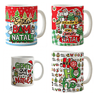 58 Artes para Caneca Natal Papai Noel Arquivo em Jpg 4
