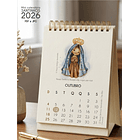 Arquivo Calendário de Mesa Santinhos 2026 Arquivo em Pdf  2