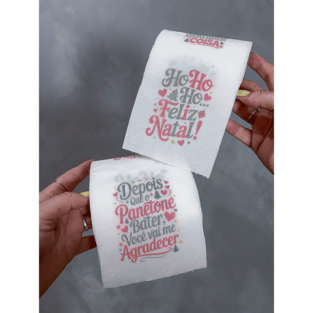 Arquivo para Sublimar Papel Higienico Natal Secreto Zueira Arquivo em Png 1