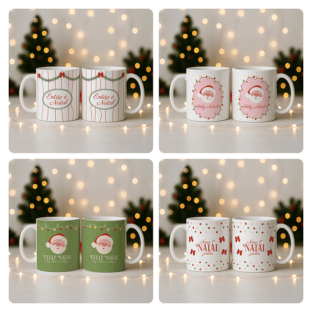 58 Artes para Caneca Natal Papai Noel Arquivo em Jpg 8