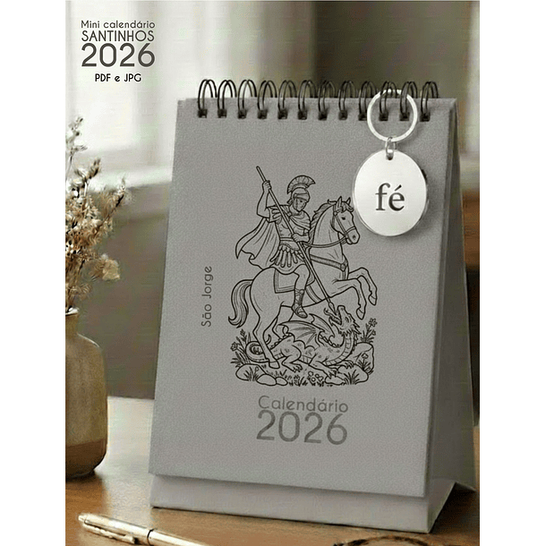 Arquivo Calendário de Mesa Santinhos 2026 Arquivo em Pdf  9