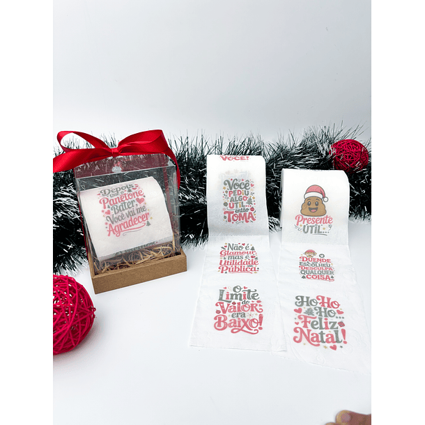 Arquivo para Sublimar Papel Higienico Natal Secreto Zueira Arquivo em Png 4