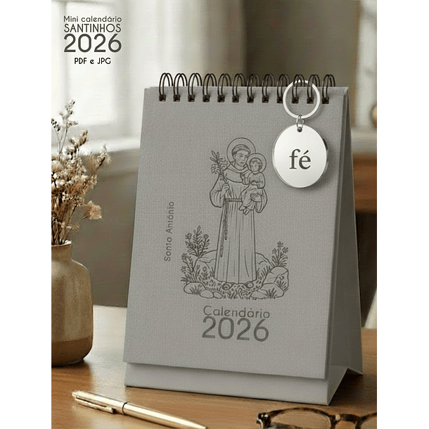 Arquivo Calendário de Mesa Santinhos 2026 Arquivo em Pdf  10