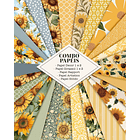 Combo encadernação + Kit digital Girassol Arquivo em Png 2