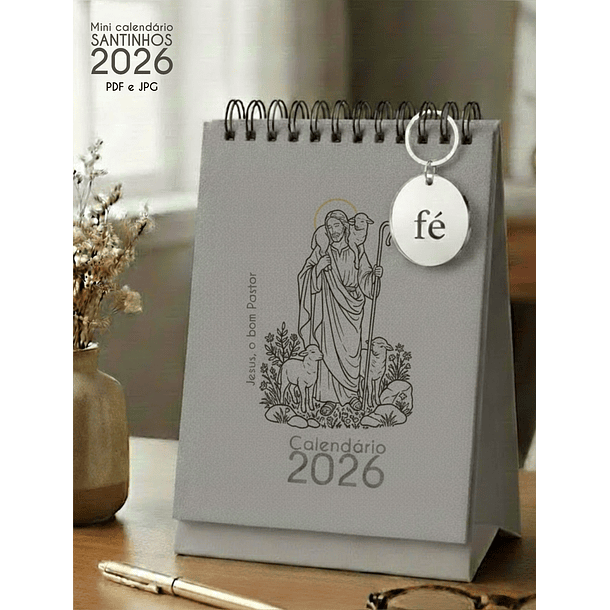 Arquivo Calendário de Mesa Santinhos 2026 Arquivo em Pdf  14