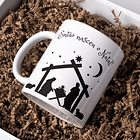 Arte Caneca Então Nasceu o natal Jesus Arquivo em Jpg  2