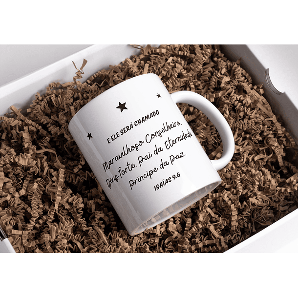 Arte Caneca Então Nasceu o natal Jesus Arquivo em Jpg  3