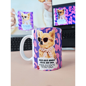 Arte Caneca Não está sendo fácil ser uma adolescente trintona Arquivo em Jpg