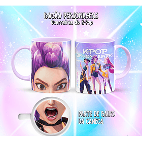 10 Artes para Caneca Bocão Guerreiras do K-Pop Arquivo em Png 