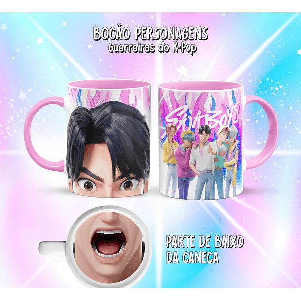 10 Artes para Caneca Bocão Guerreiras do K-Pop Arquivo em Png  2