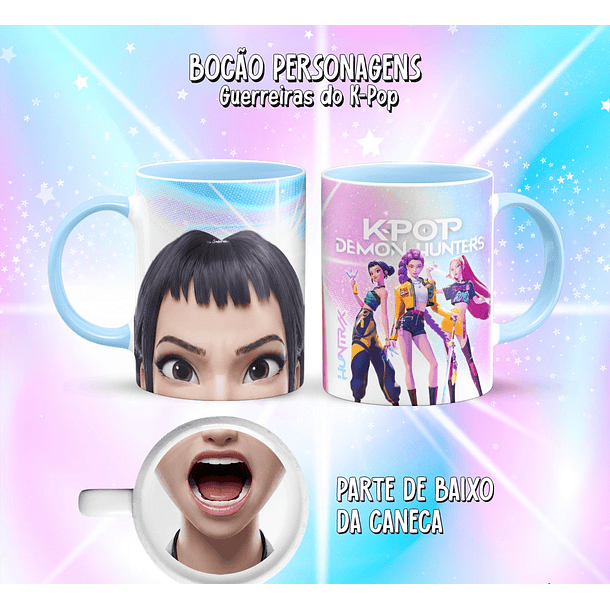 10 Artes para Caneca Bocão Guerreiras do K-Pop Arquivo em Png  5