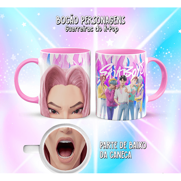 10 Artes para Caneca Bocão Guerreiras do K-Pop Arquivo em Png  7