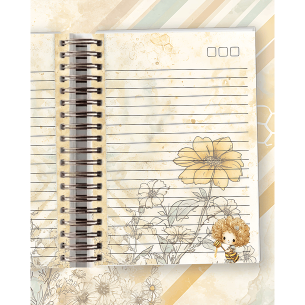 Arquivo Encadernação Abelha fofa em Pdf 3