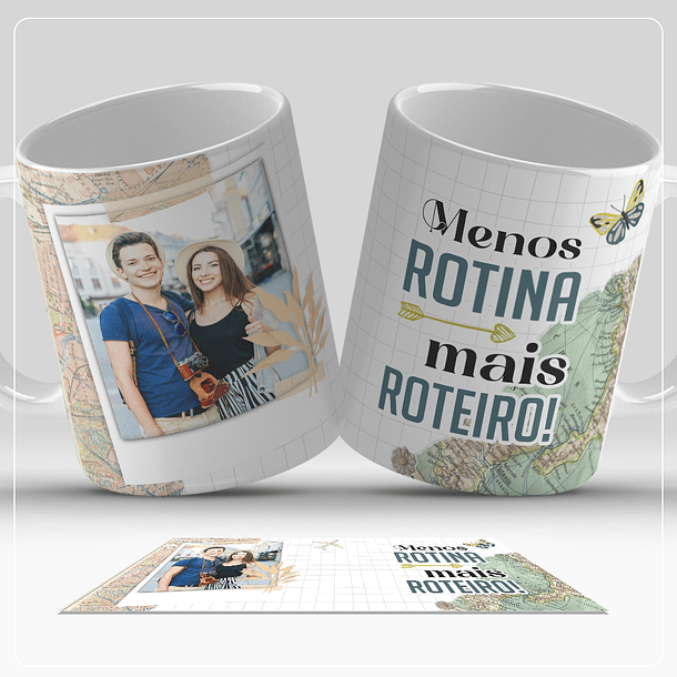 6 Artes para Caneca Viagem Arquivo em Png  5