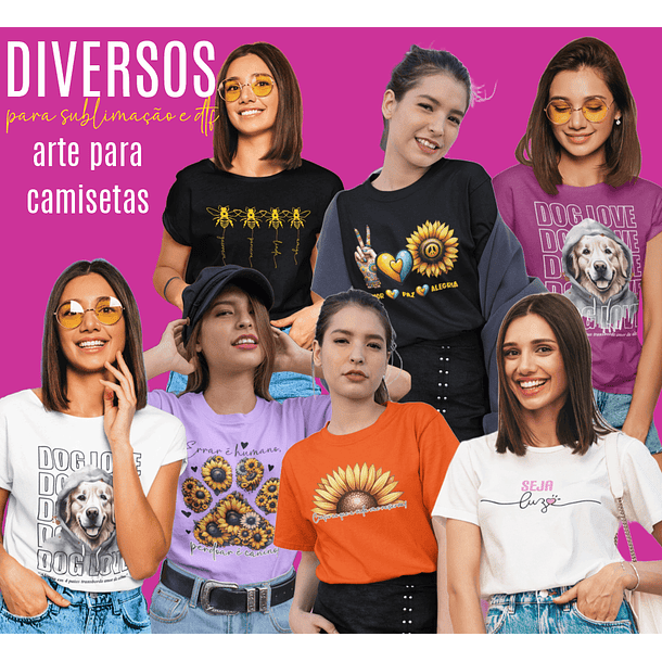 9 Artes para Camisa Diversas Arquivo Editável  2