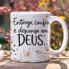 9 Artes para Caneca  Floral Letterings Frases Motivacional Deus Arquivo Editável  10