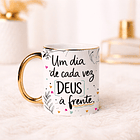 9 Artes para Caneca  Floral Letterings Frases Motivacional Deus Arquivo Editável  11