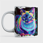 10 Artes para Caneca Gato Neon Arquivo em Png  9
