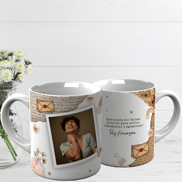 10 Artes para Caneca Aniversário Arquivo Editável  6