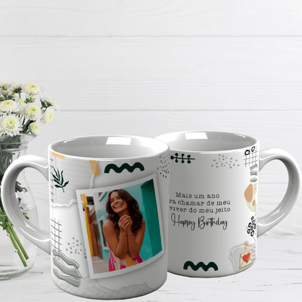 10 Artes para Caneca Aniversário Arquivo Editável  8