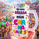 10 Artes para Caneca Chopp 2026 Carnaval Arquivo Editável 8