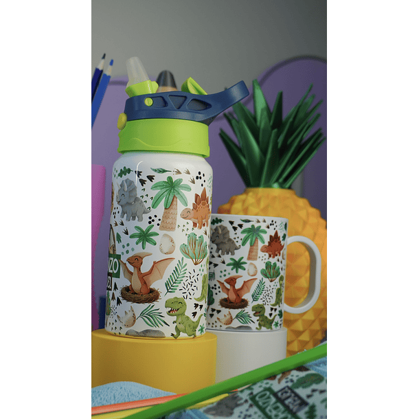 90 Artes para Sublimação Caneca Garrafa e Toalhinha Volta as Aulas Arquivo em Png  5