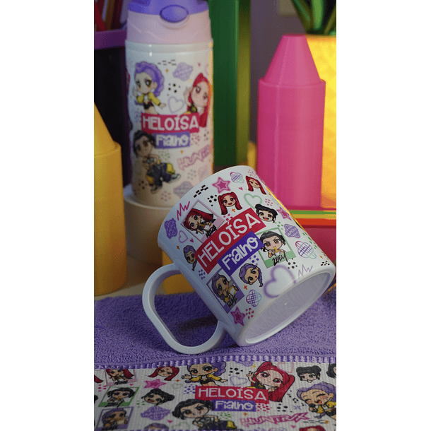 90 Artes para Sublimação Caneca Garrafa e Toalhinha Volta as Aulas Arquivo em Png  15