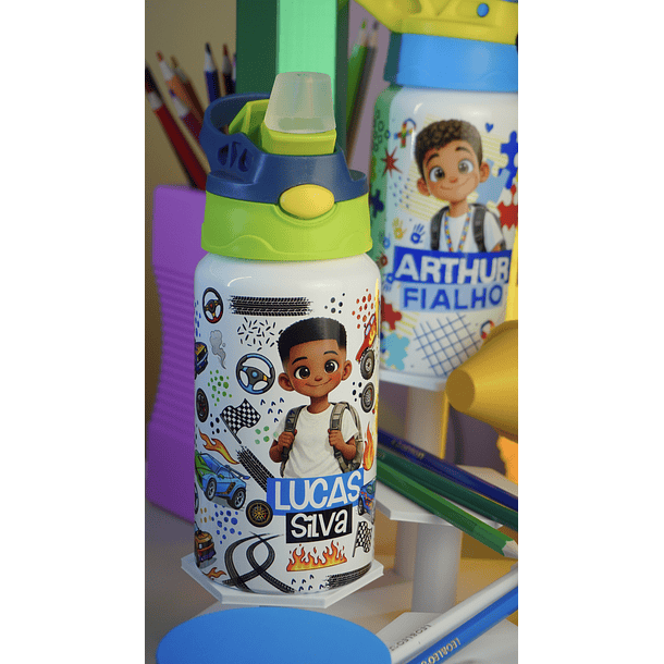 90 Artes para Sublimação Caneca Garrafa e Toalhinha Volta as Aulas Arquivo em Png  18