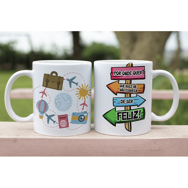 5 Artes para Caneca Viajem Arquivo Editável 4