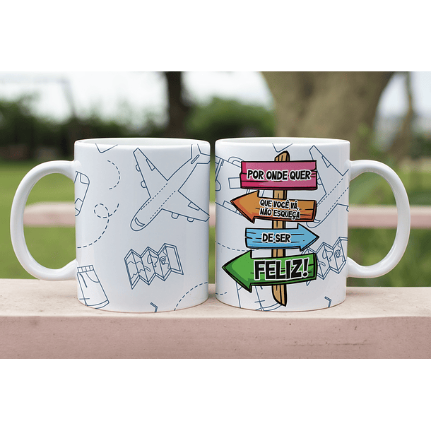 5 Artes para Caneca Viajem Arquivo Editável 6